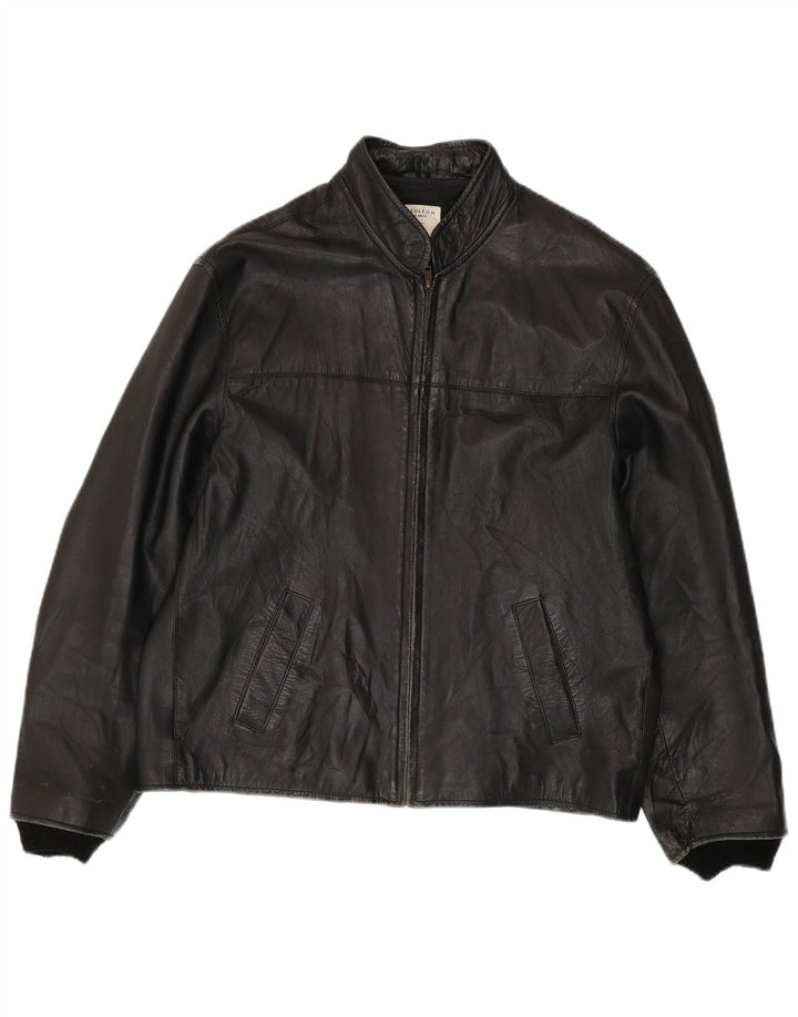 Conbipel Veste en Cuir Homme IT 52 Grand Cuir Noir