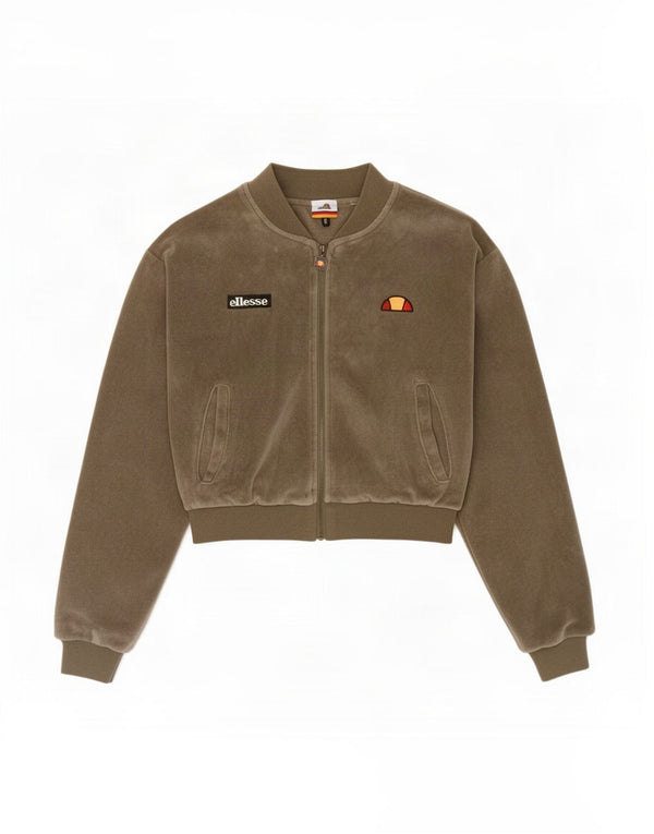 Ellesse Veste de survêtement coupe ample pour femme UK 6 XS Marron Coton