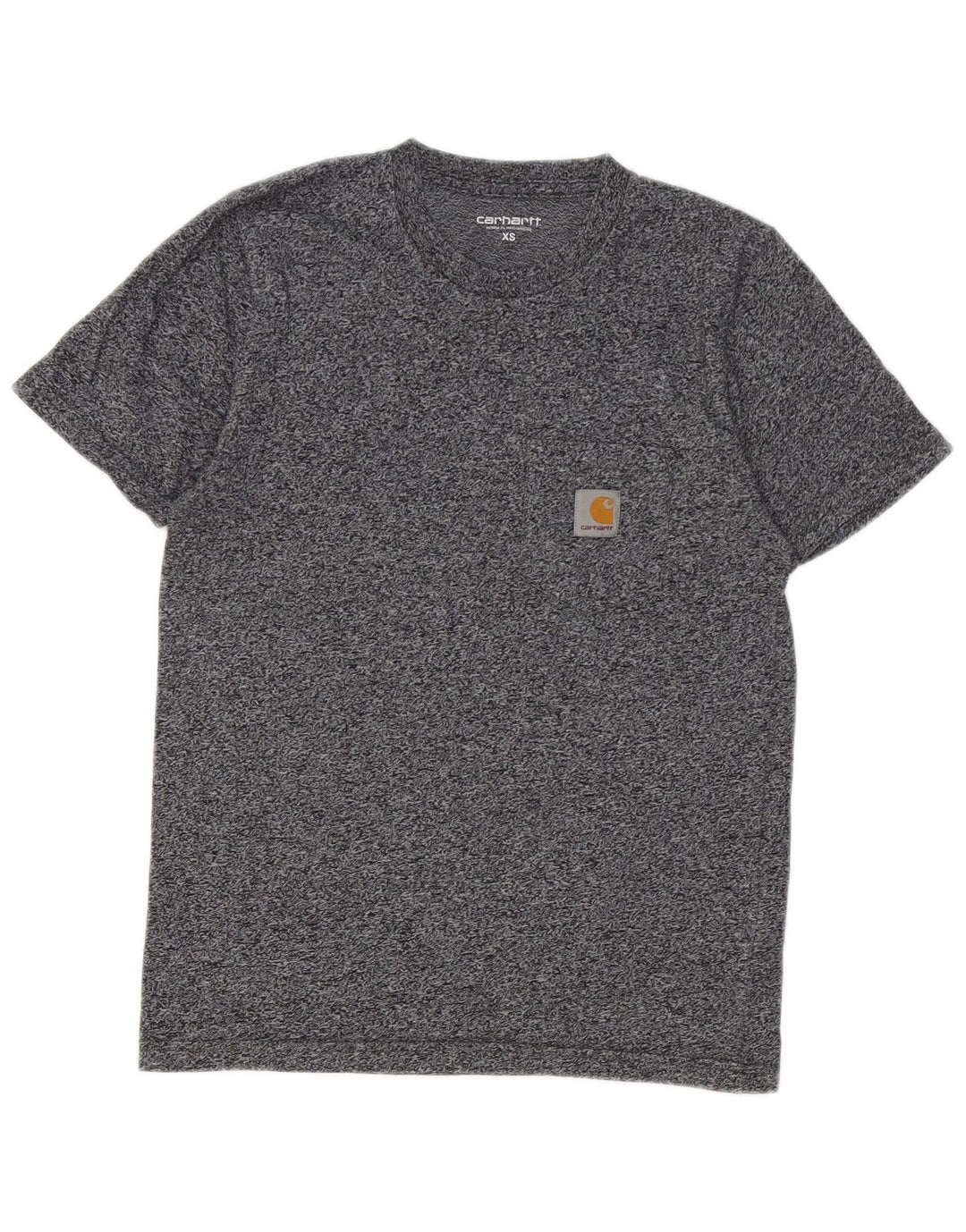 CARHARTT T-Shirt Homme Top XS Gris Moucheté Coton