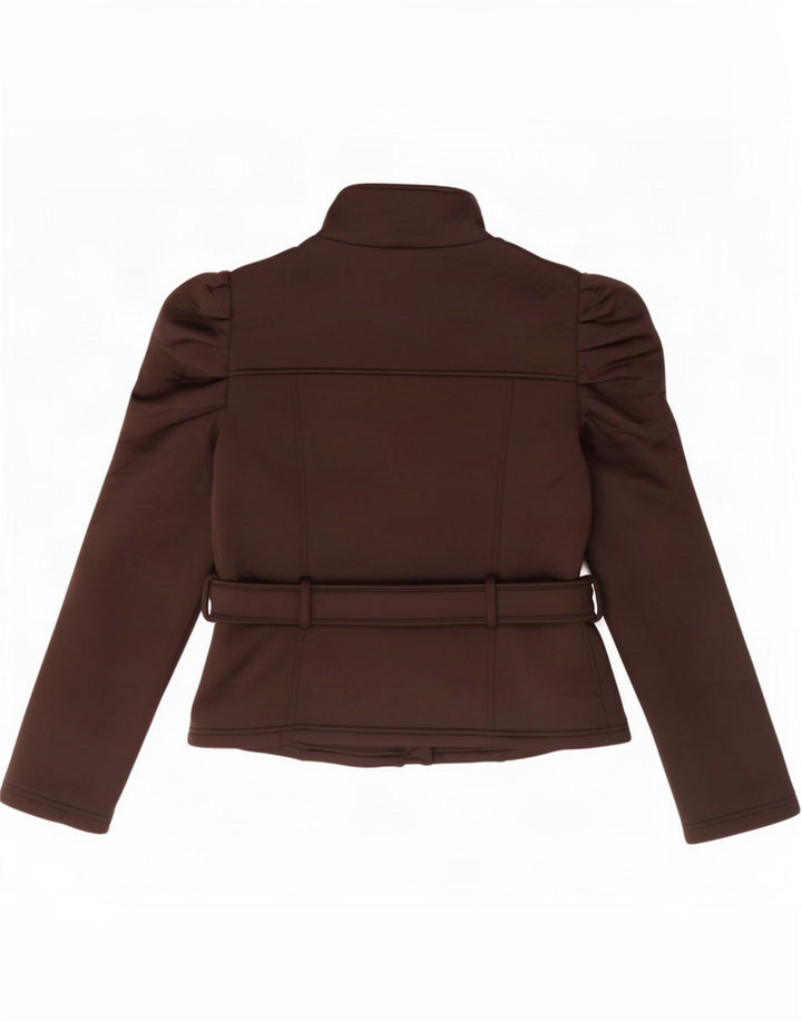 Zara Veste Bomber Femme UK 18 XL Noir Polyester