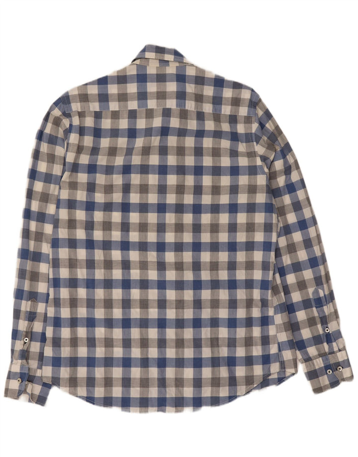 Massimo Dutti Chemise décontractée pour homme en coton vichy multicolore moyen