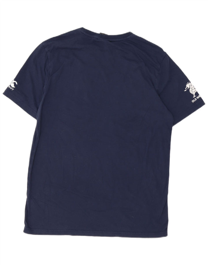CANTERBURY T-Shirt Graphique Homme Top XL Bleu Marine Coton
