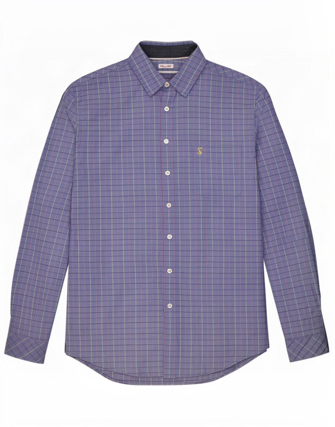 Joules Chemise Coupe Classique Homme Bleu Moyen Carreaux Coton
