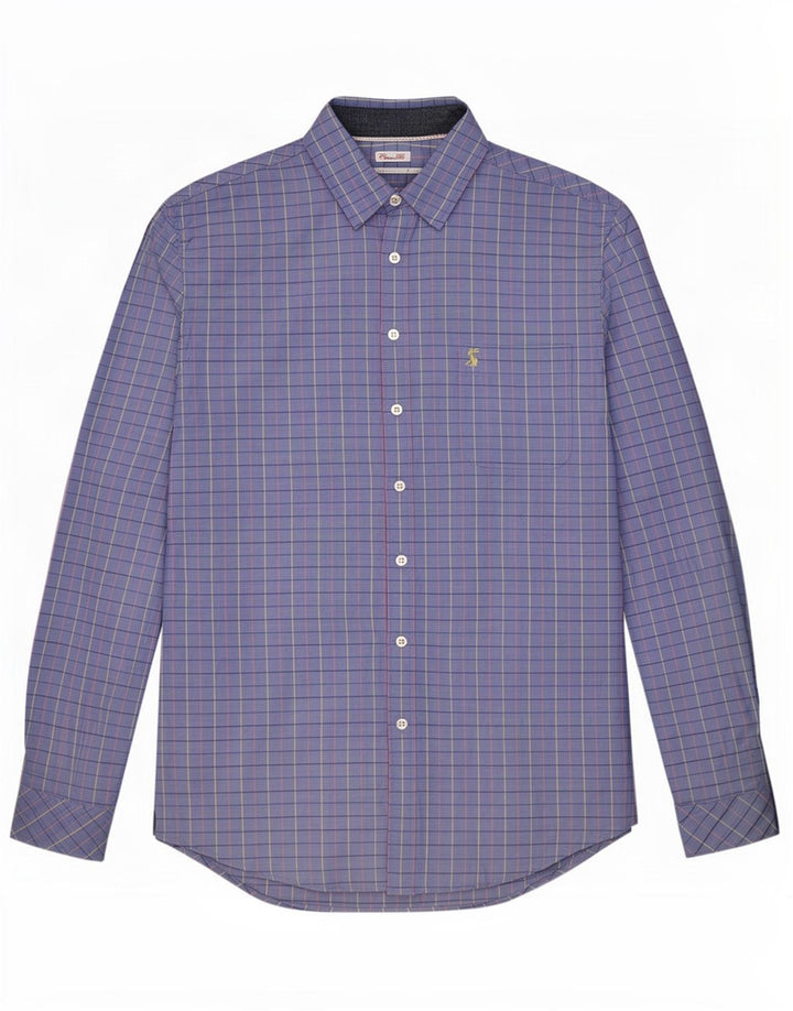 Joules Chemise Coupe Classique Homme Bleu Moyen Carreaux Coton