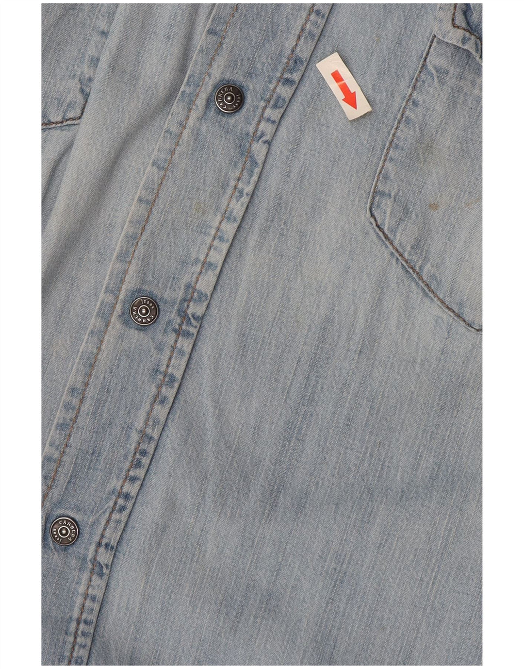Carrera Chemise En Jean Large Bleu Coton Homme