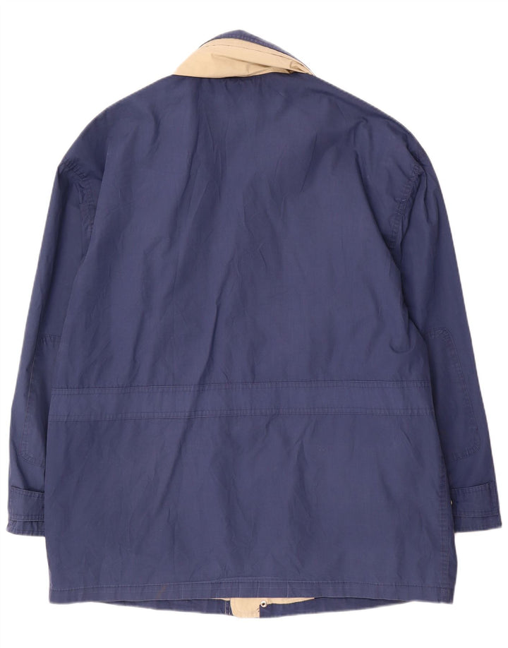 veste utilitaire homme vintage UK 42 XL Polyester bleu marine