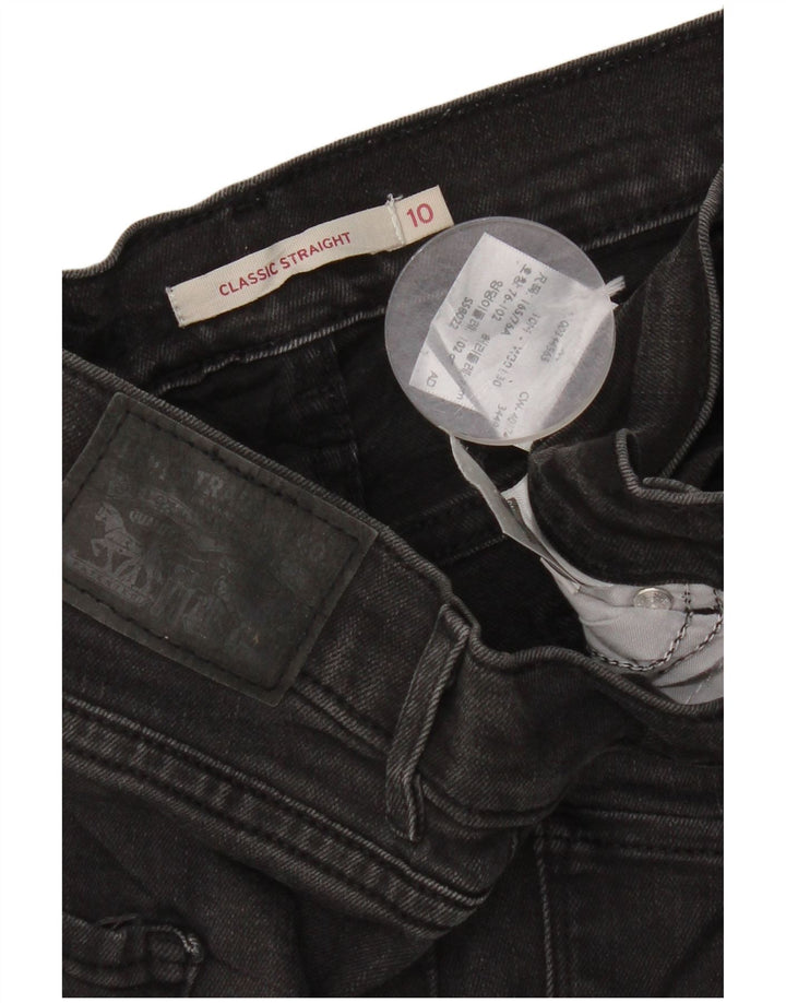 Levi's Jean droit classique coupe classique pour femme US 10 Large W30 L30 Noir