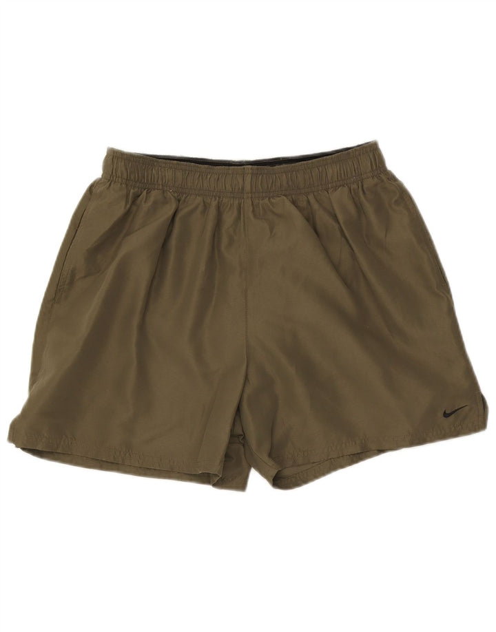 Nike Short de sport pour homme Kaki Taille L