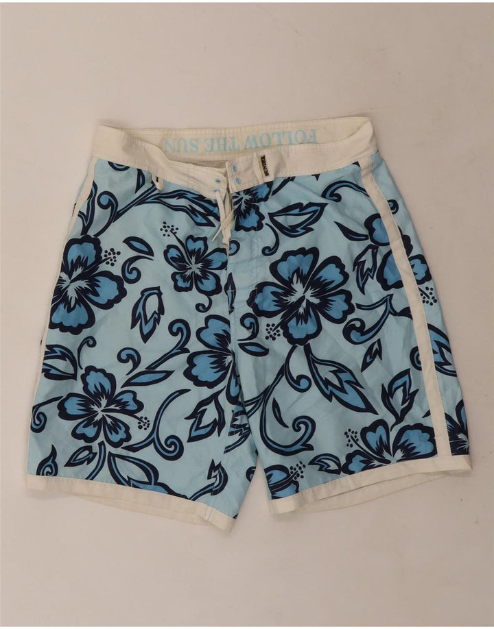 Sundek Short de Bain Homme Bleu Moyen Floral Polyester