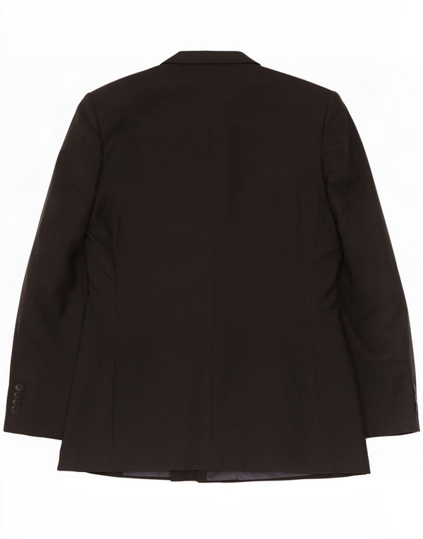 Valentino Veste Blazer Croisée Homme IT 50 Large Laine Vierge Noire