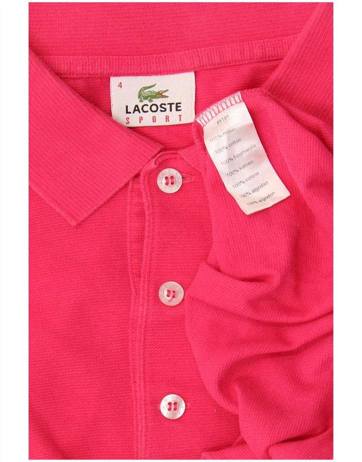Lacoste Polo Homme Taille 4 Coton Rose Moyen