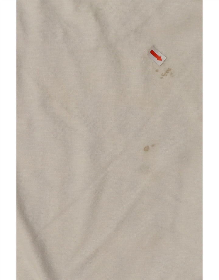 SUPERDRY Haut graphique à manches longues pour hommes, grand coton blanc