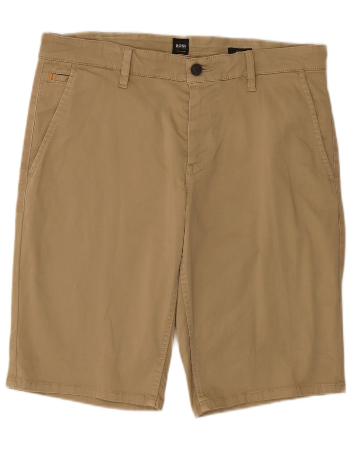 Hugo Boss Short chino W35 pour homme en coton beige Large