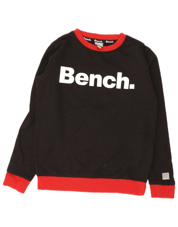 Bench Sweat-Shirt Graphique Garçon 11-12 ans Noir Coton