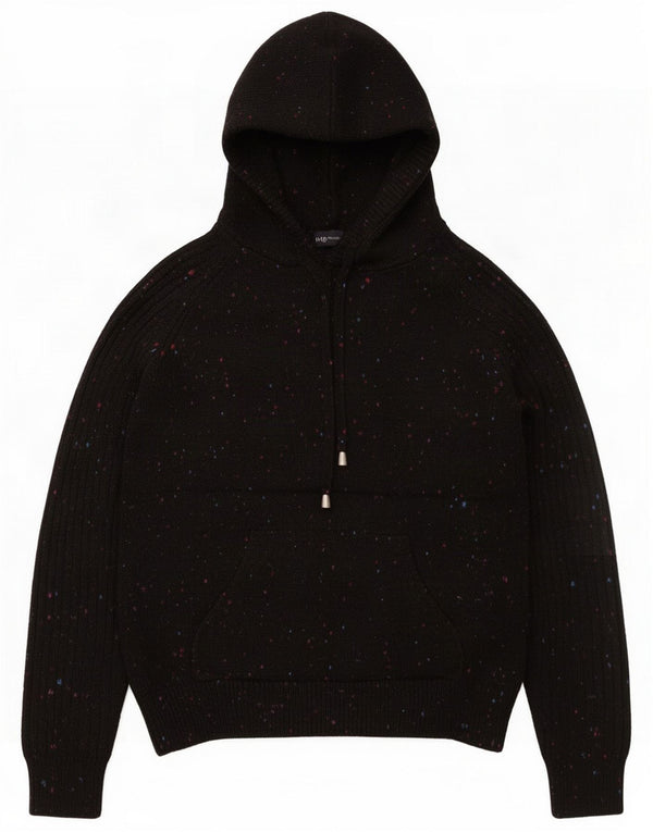 Marks & Spencer Pull à capuche pour femme UK 6 XS Black Flecked