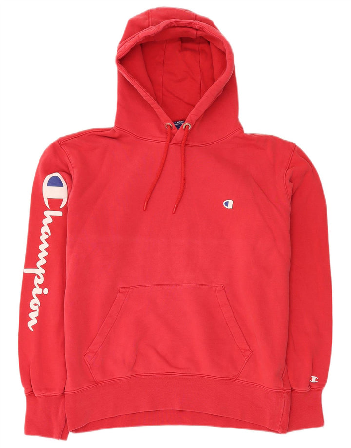 CHAMPION Pull à capuche graphique pour hommes, grand rouge