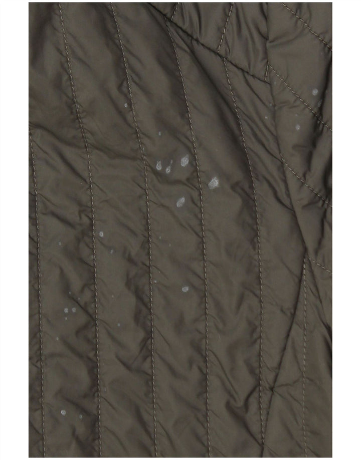 ARMANI JEANS Veste matelassée homme UK 36 Small Kaki Polyamide