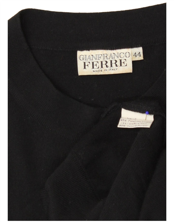 Gianfranco Ferre Robe graphique taille basse pour femme IT 44 Noir moyen