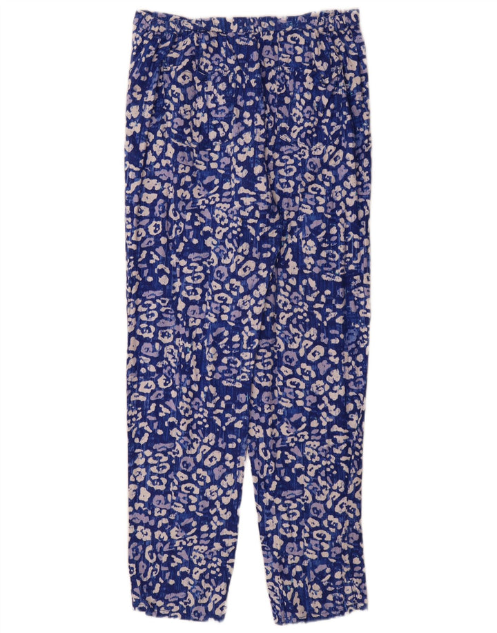 Marks & Spencer Pantalon Chino Femme UK 12 Moyen W30 L31 Bleu