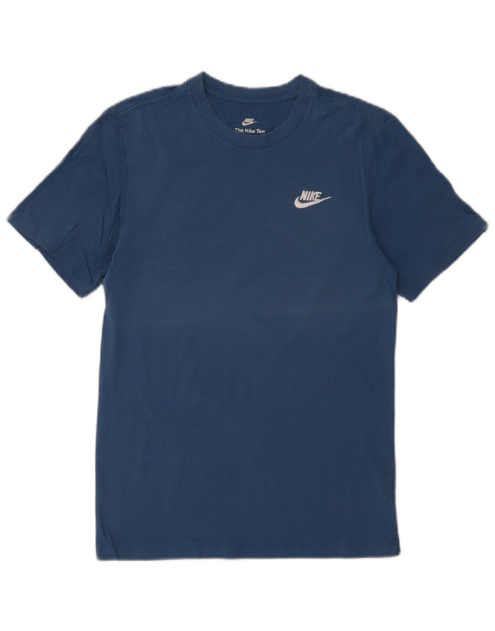 Nike T-Shirt Homme Top XS Bleu Coton