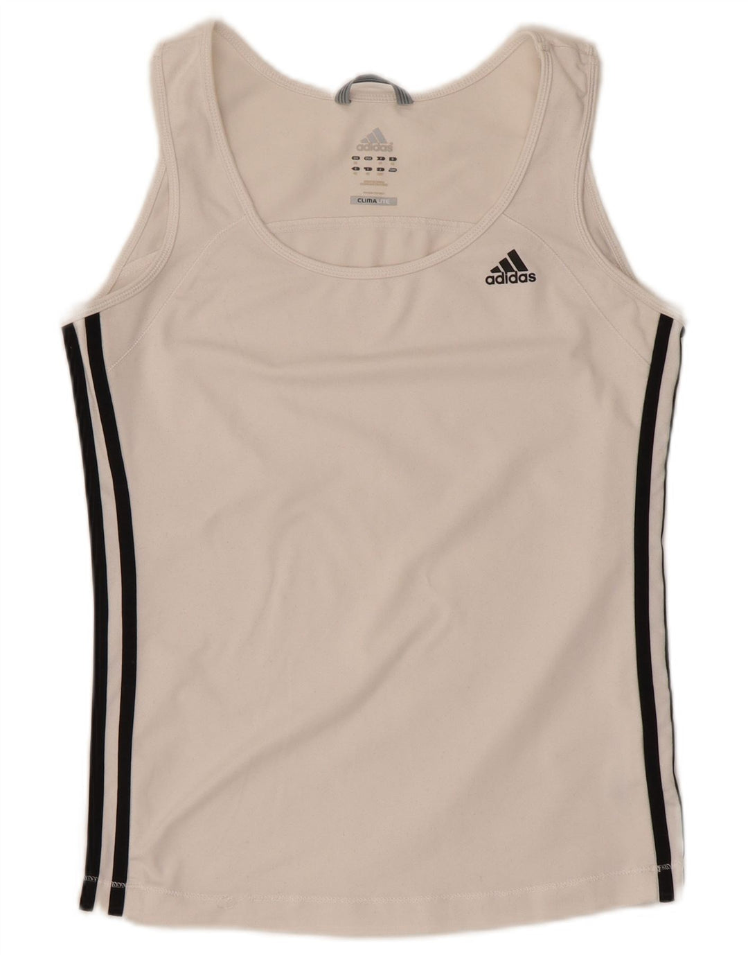 ADIDAS Femmes Climalite Débardeur UK 16 Grand Blanc Polyester