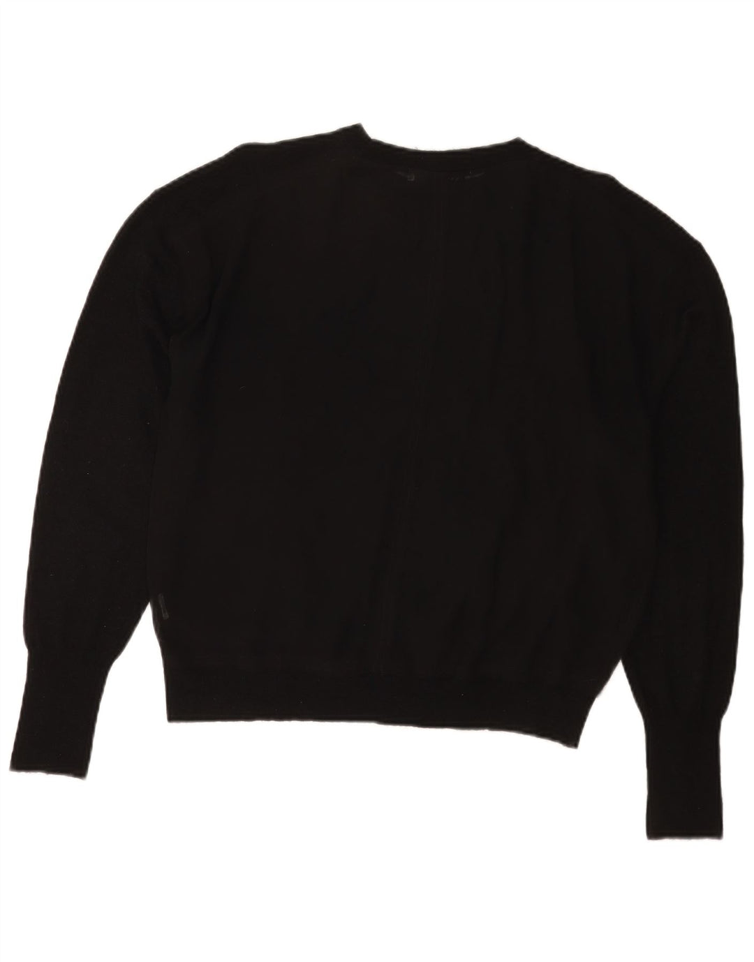 Zara Pull surdimensionné à col bateau pour femme UK 14 Noir moyen