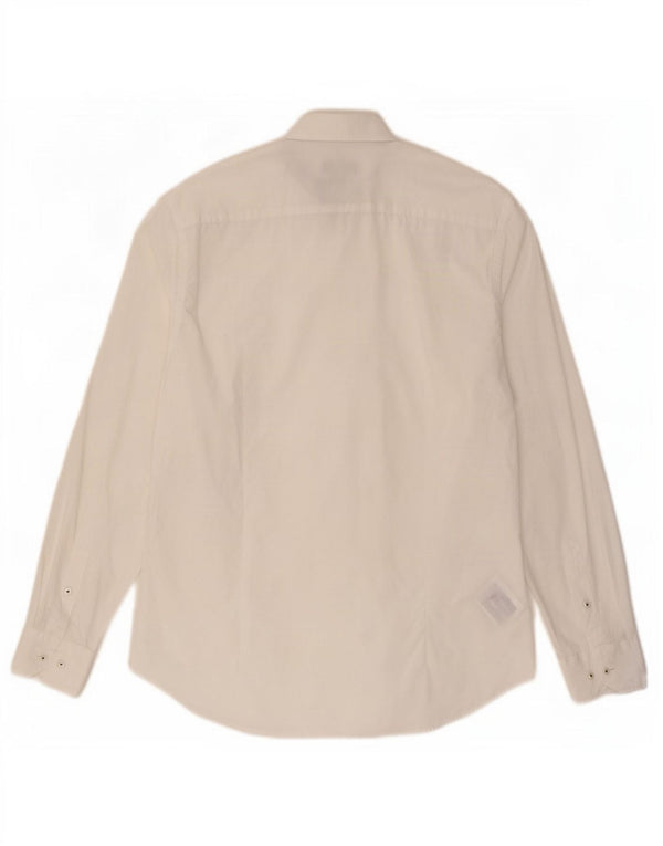 Tommy Hilfiger Chemise slim fit pour homme Taille 39 15 1/2 Coton blanc moyen