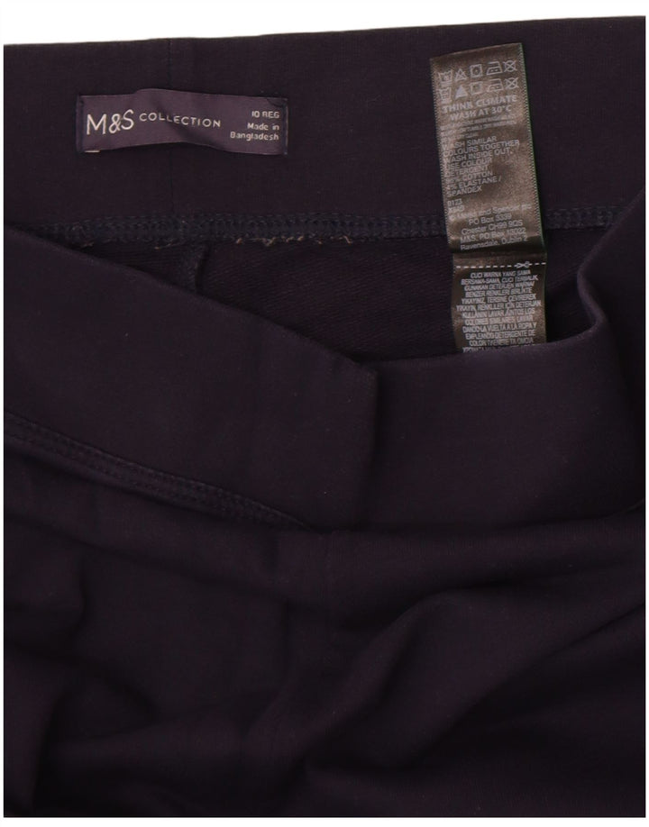 Marks & Spencer Leggings pour femmes UK 10 Small Bleu marine Coton