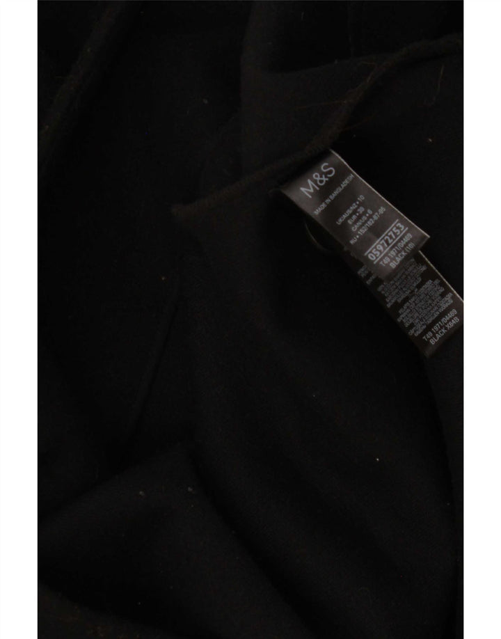Marks & Spencer Manteau pour femme UK 10 Petit Noir Polyester