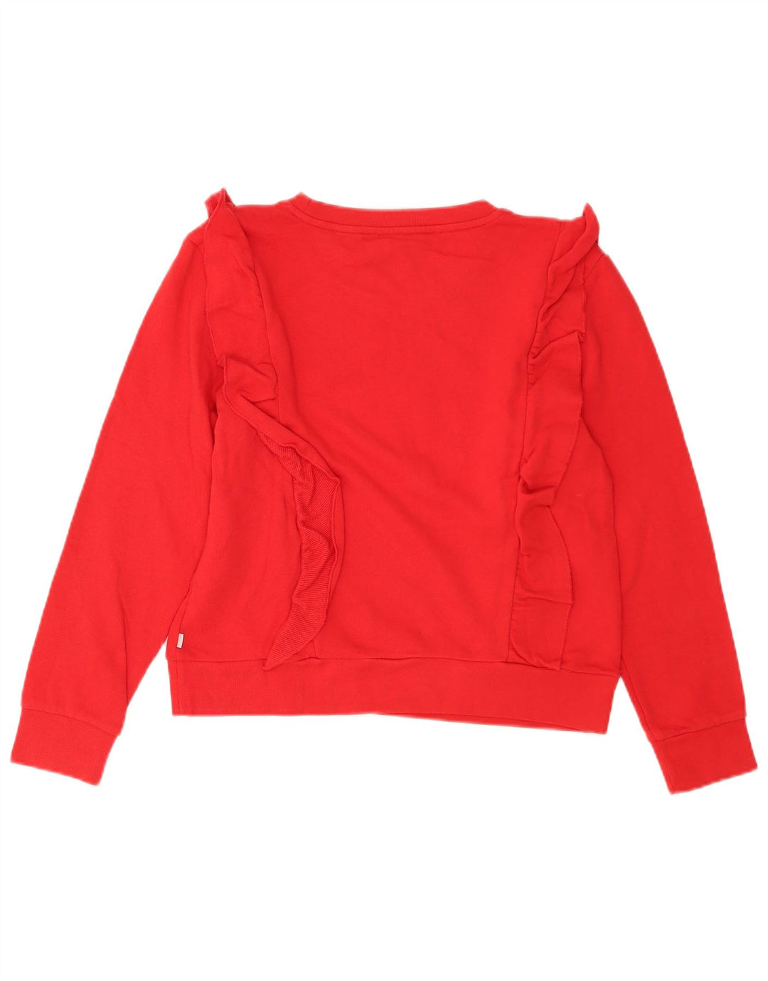 Levi's Sweatshirt Jumper UK 14 Femme Rouge Moyen Coton