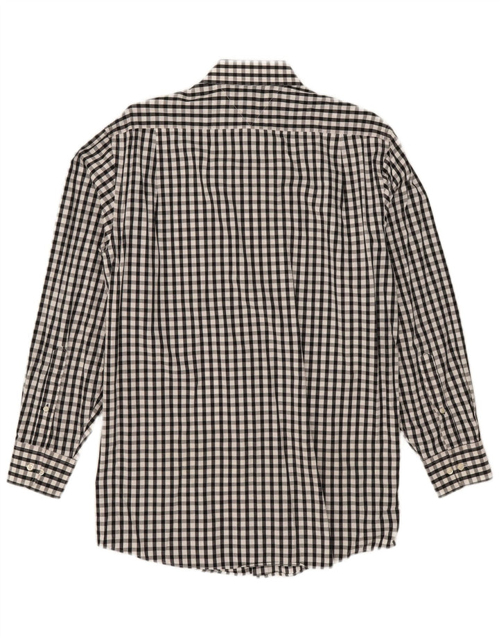Tommy Hilfiger Chemise coupe régulière pour homme Taille 15 Vichy noir moyen