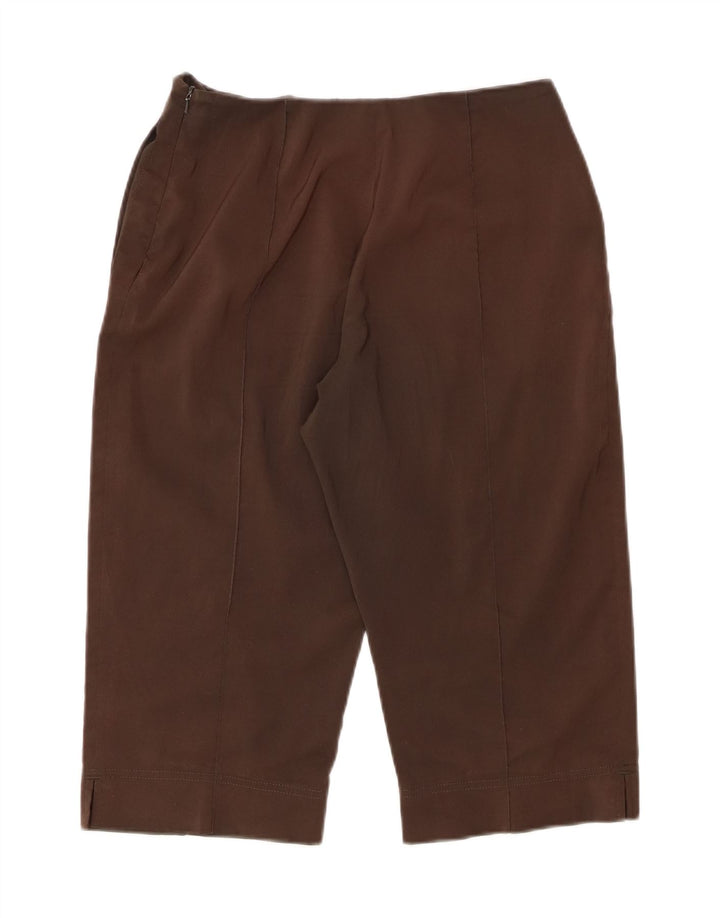 ADIDAS Womens Bermuda Shorts UK 10 Small W28 Brown Polyester