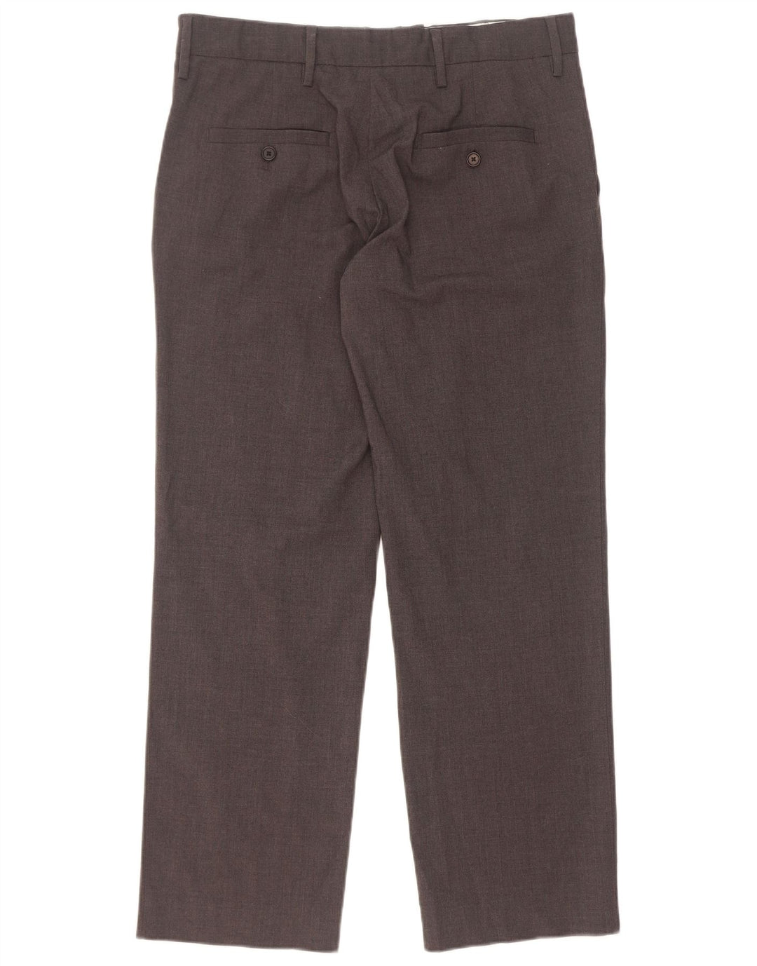 Pantalon décontracté droit pour homme Zara Medium W32 L29 Gris Polyester
