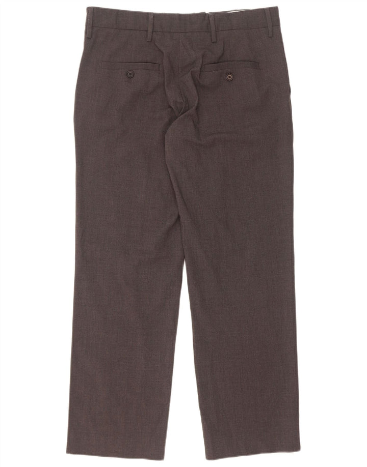Pantalon décontracté droit pour homme Zara Medium W32 L29 Gris Polyester
