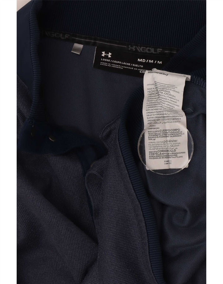 Under Armour Sweat-Shirt Cold Gear Button Neck Homme Bleu Marine Moyen