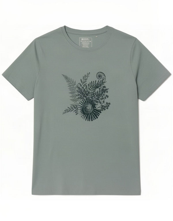 Mountain Warehouse T-shirt graphique pour femme en coton vert Taille 46