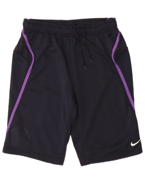 Nike Short de sport pour homme en polyester color block bleu marine moyen