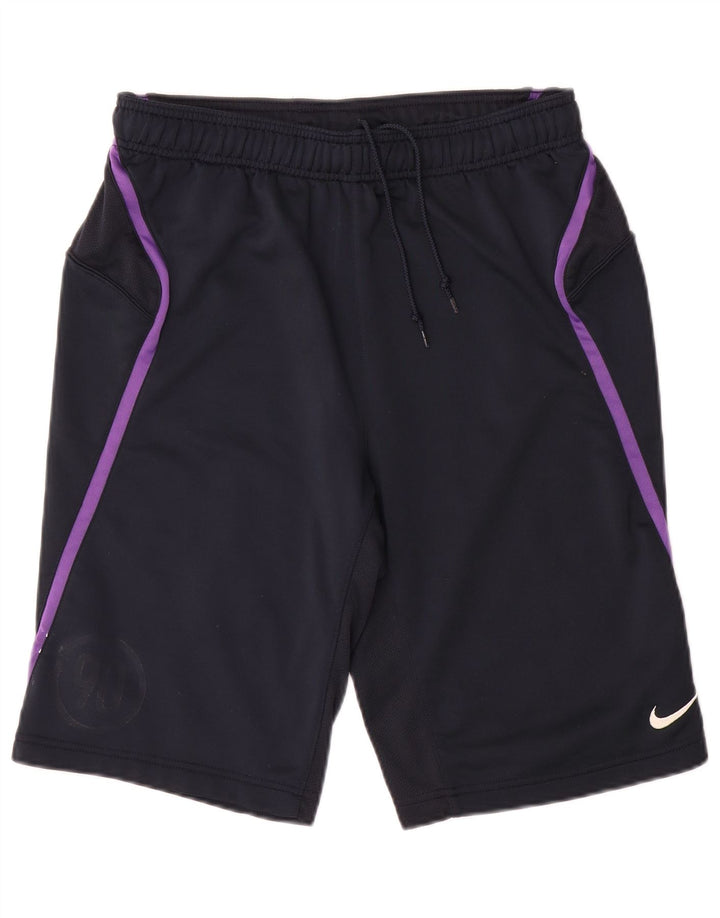Nike Short de sport pour homme en polyester color block bleu marine moyen