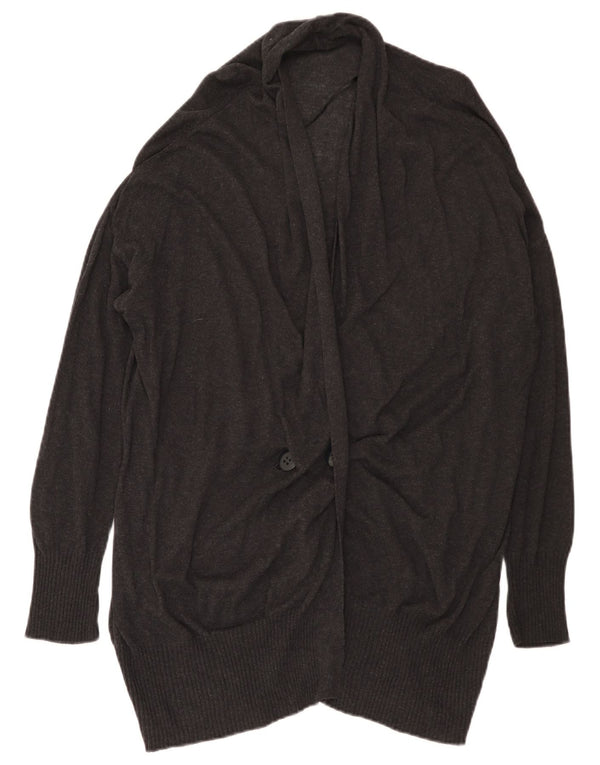 Zara Cardigan long surdimensionné pour femme UK 14 Gris moyen