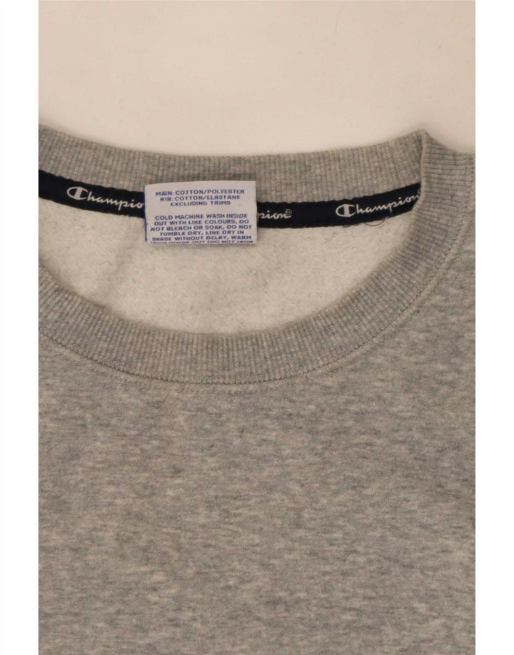 Champion Sweat-shirt graphique pour homme en coton moucheté gris grand