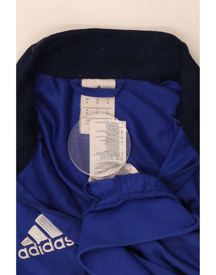 Adidas Veste de survêtement pour homme en polyester color block bleu moyen