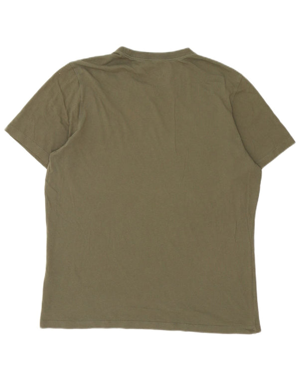 Nike T-shirt pour homme en coton kaki Taille L