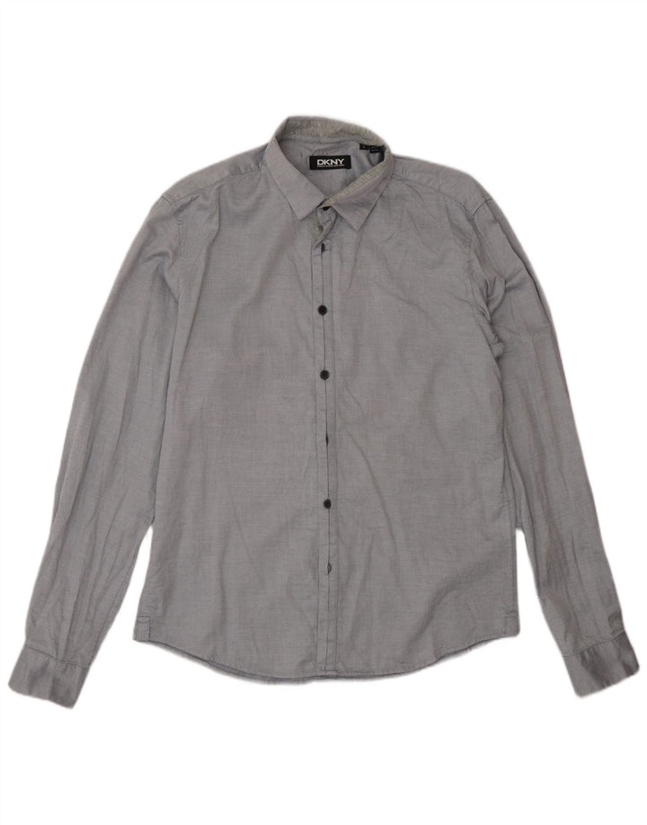 Dkny Chemise Homme Large Gris Coton