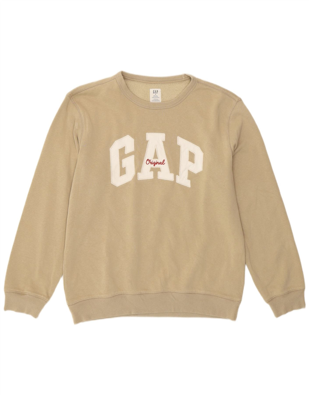 Gap Sweat-Shirt Graphique Homme Coton Beige Moyen