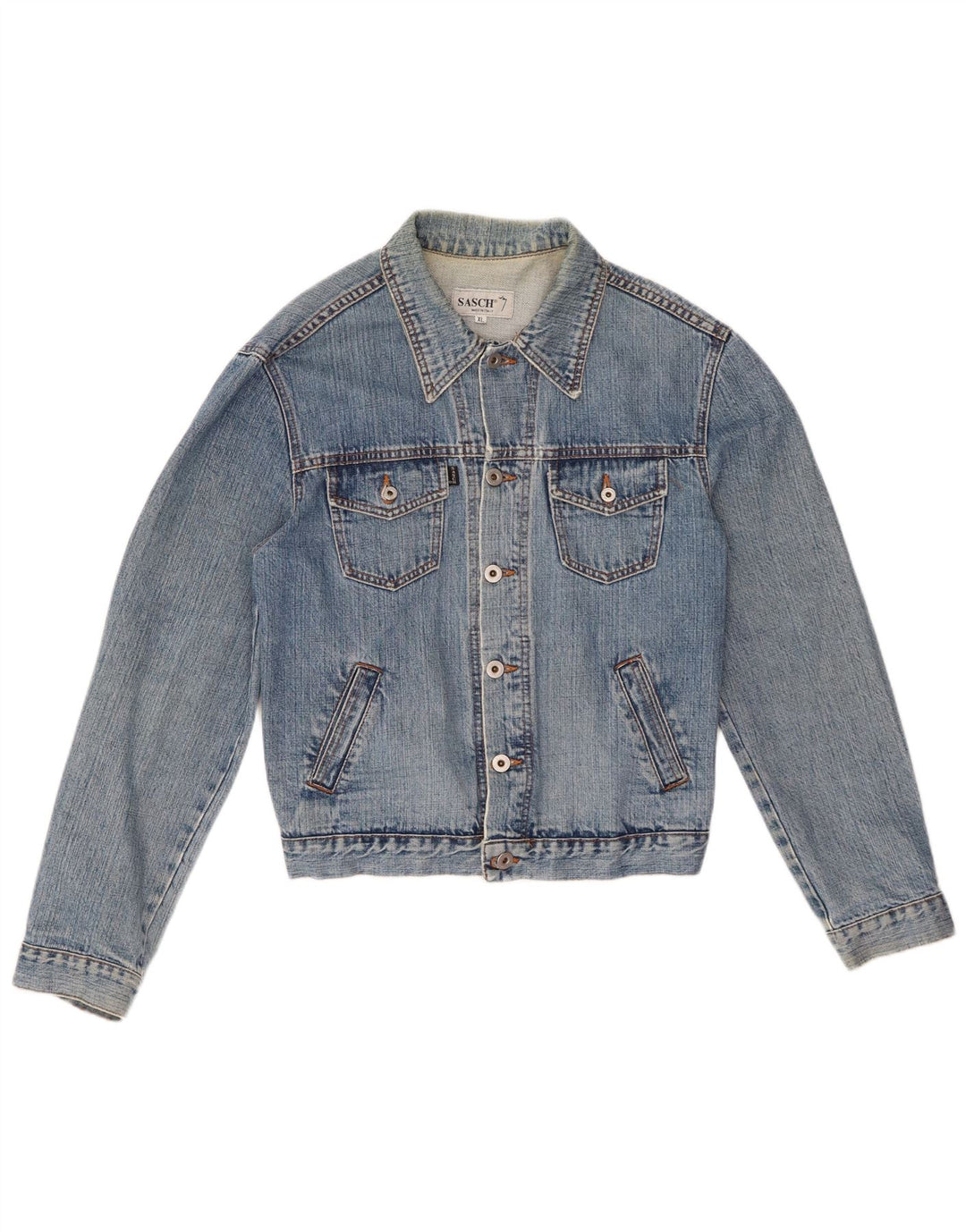 SASCH Veste en Jean Femme UK 18 XL Bleu