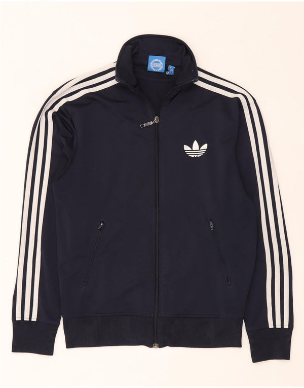 Adidas Veste de survêtement pour homme Petit bleu marine Polyester
