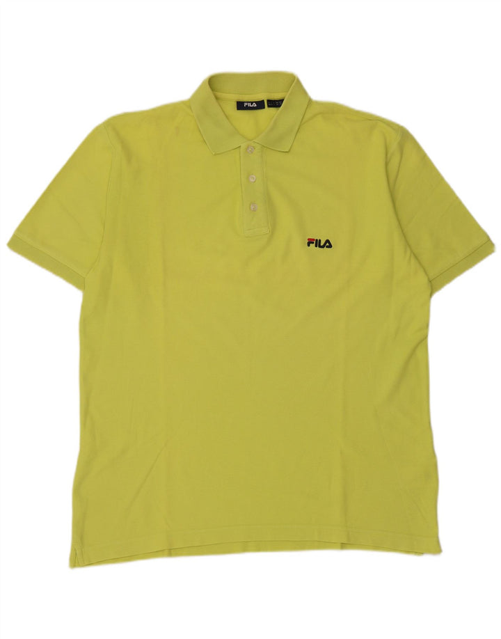 Fila Polo Homme Vert Moyen Coton