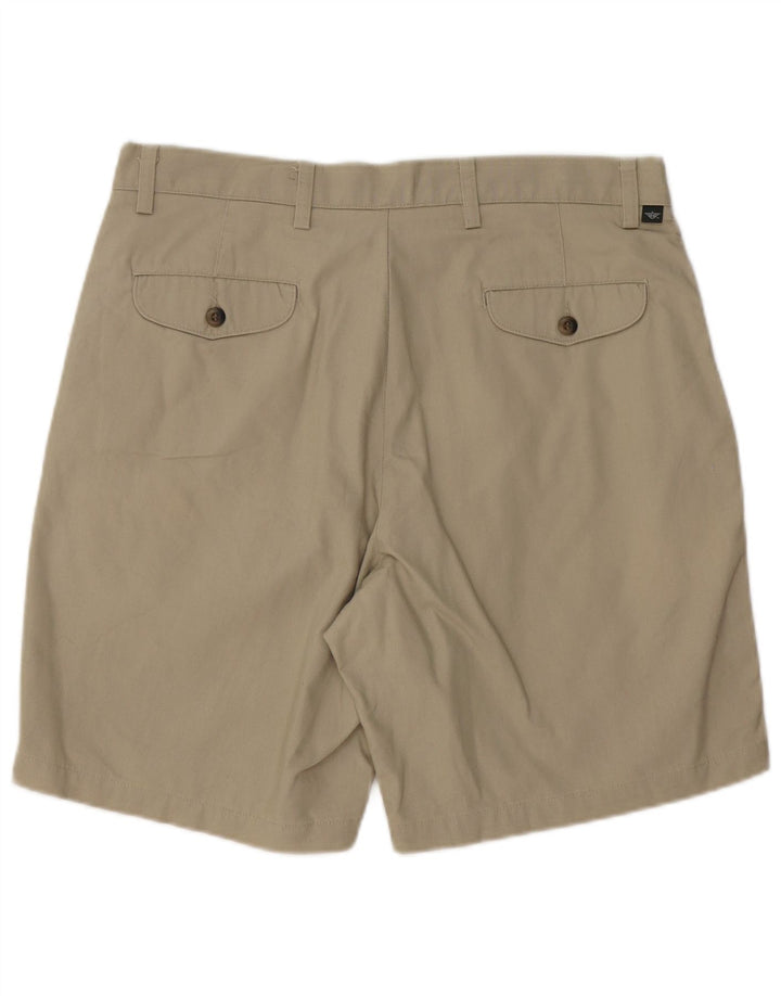 DOCKERS Short Chino Homme W36 Large Beige Coton