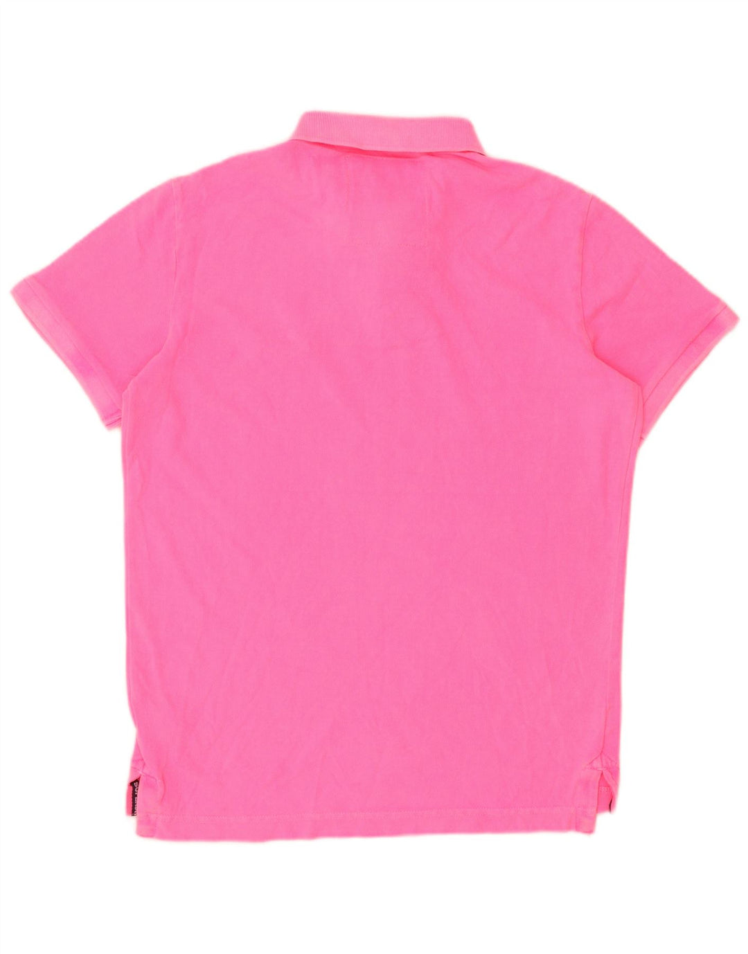 SUPERDRY Polo Homme Rose Moyen Coton