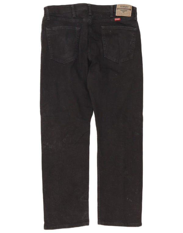 Wrangler Jean droit coupe régulière pour homme W36 L30 en coton noir